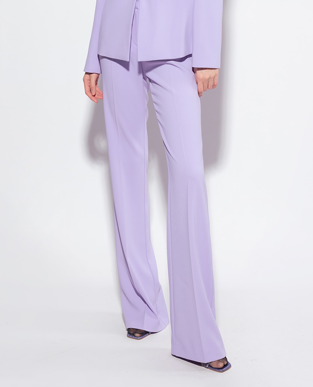 PINKO - Quần nữ ống loe lưng cao Hulka