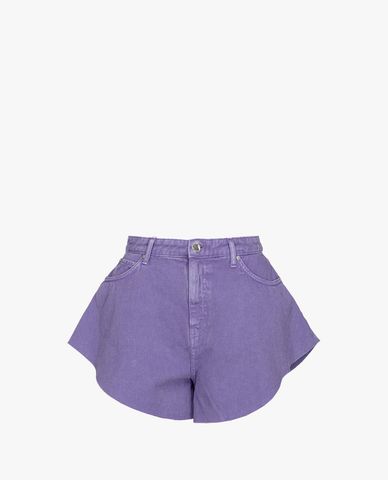  PINKO - Quần shorts nữ ống rộng lưng cao Calma 