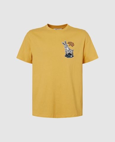  URBAN REVIVO - Áo thun nam cổ tròn tay ngắn trẻ trung 