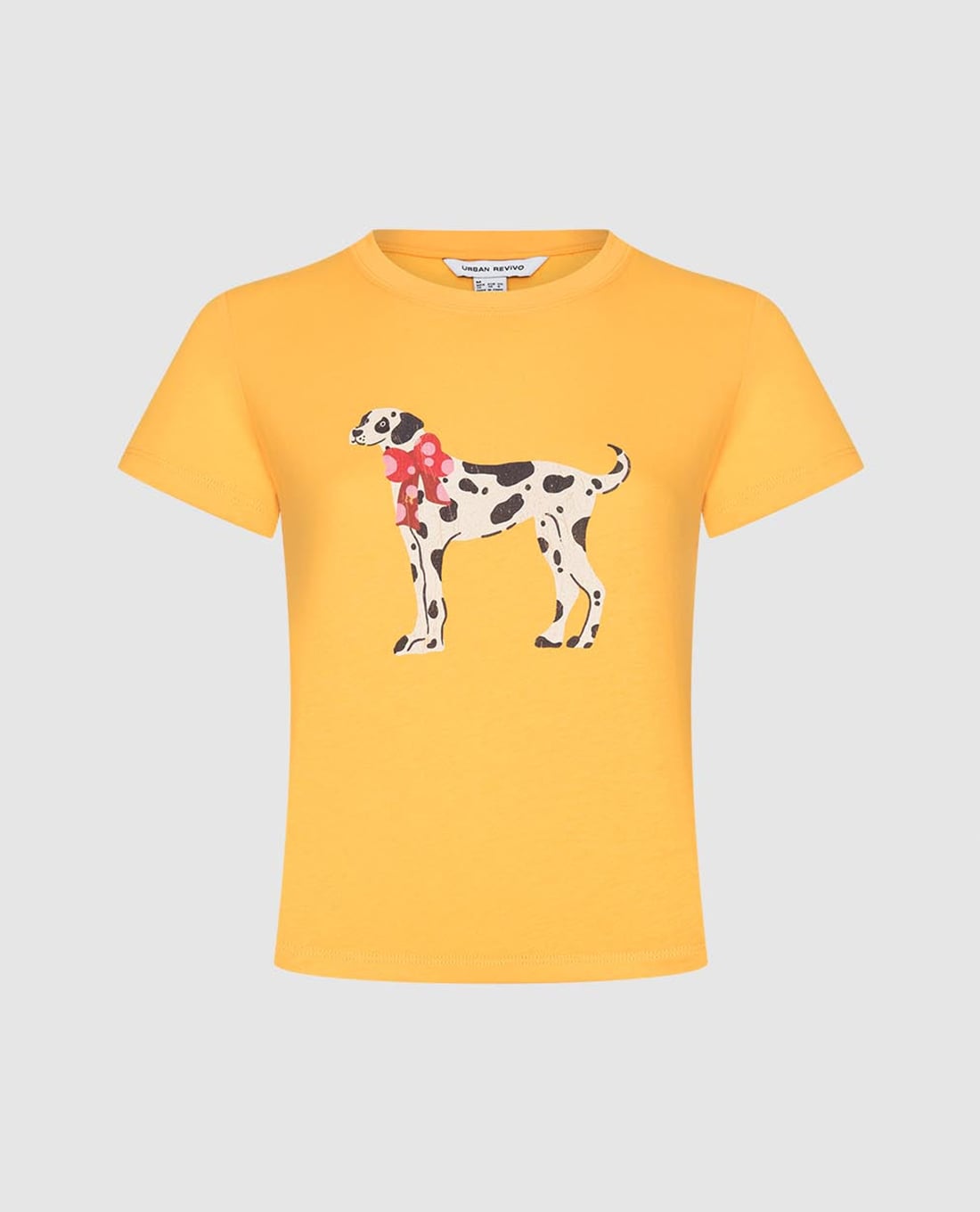 URBAN REVIVO - Áo thun nữ cổ tròn tay ngắn Printed