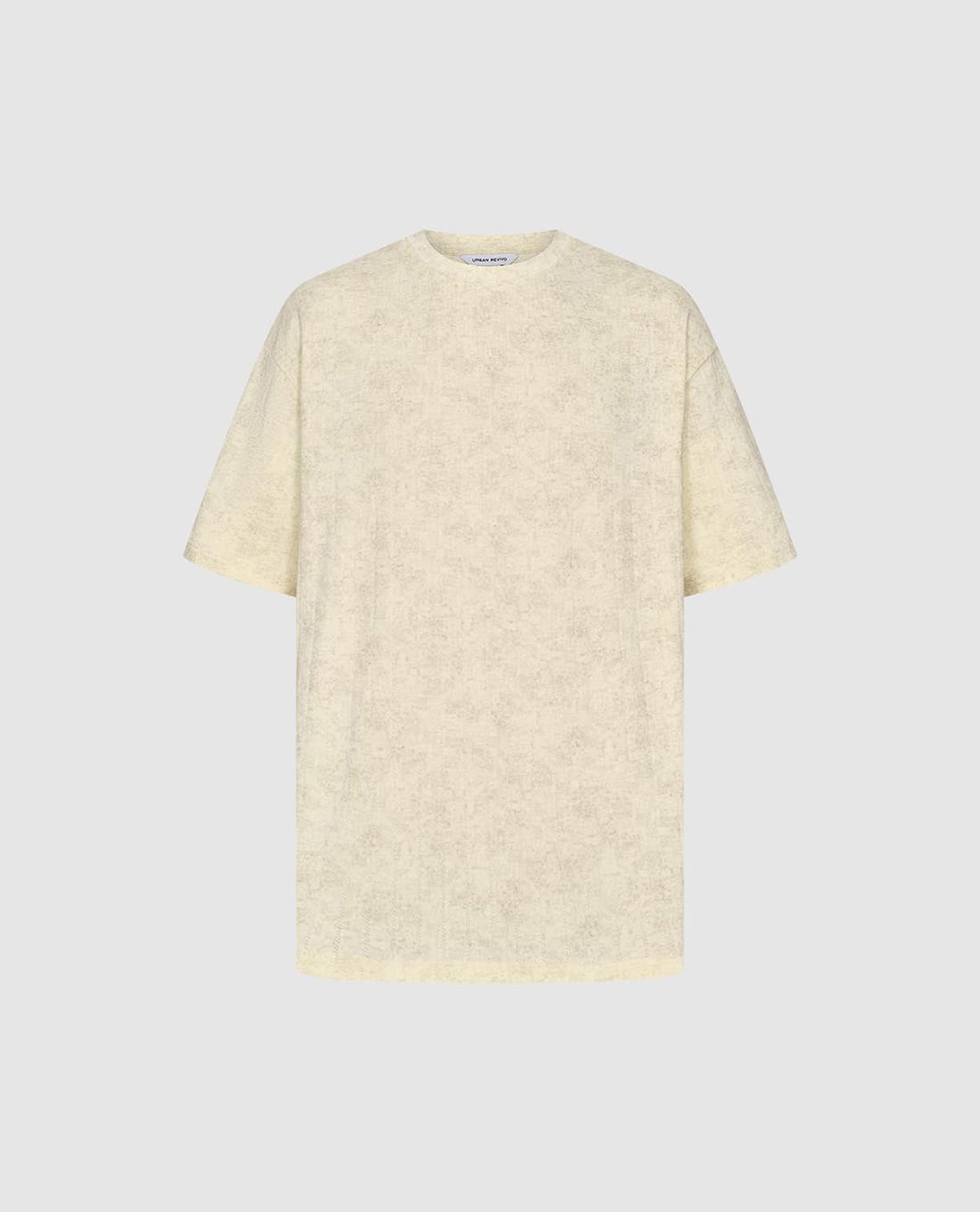 URBAN REVIVO - Áo thun nam cổ tròn tay ngắn