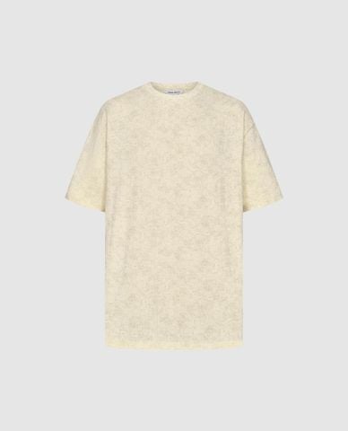  URBAN REVIVO - Áo thun nam cổ tròn tay ngắn 