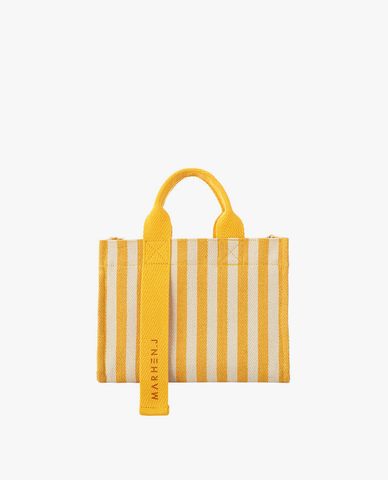  Marhen.J - Túi đeo vai nữ chữ nhật sọc kẻ Rico Mini 