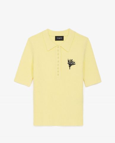 THE KOOPLES - Áo thun polo nữ cổ bẻ Embroidery 