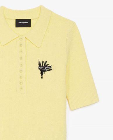  THE KOOPLES - Áo thun polo nữ cổ bẻ Embroidery 