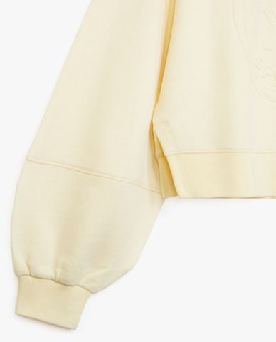  THE KOOPLES - Áo sweatshirt nữ cổ tròn tay dài Embossed Logo 