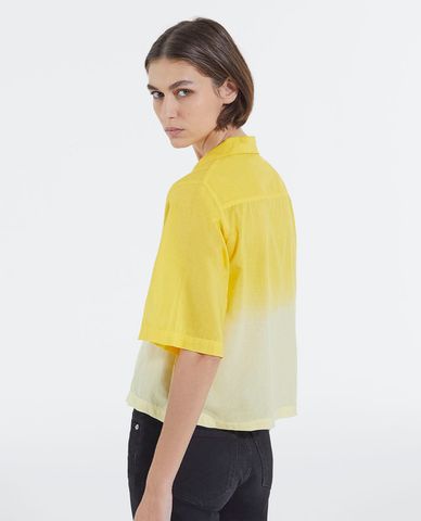  THE KOOPLES - Áo sơ mi nữ ngắn tay cổ bẻ phom suông Hawaiian Tie Dye 