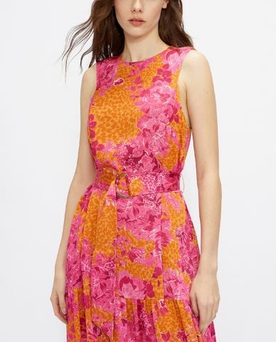  TED BAKER - Đầm maxi sát nách họa tiết hoa Bambia 