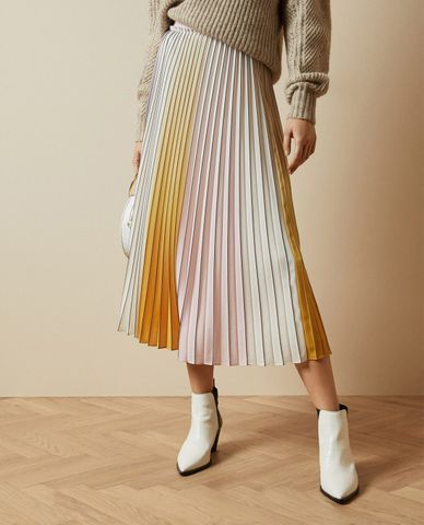  TED BAKER - Chân váy midi xếp li Noviia 