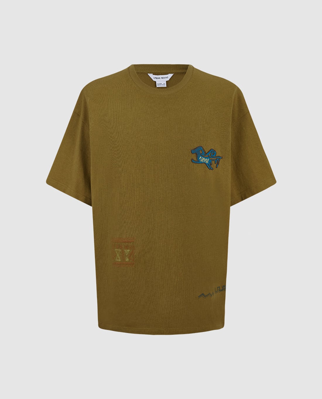 URBAN REVIVO - Áo thun nam cổ tròn tay ngắn Printed