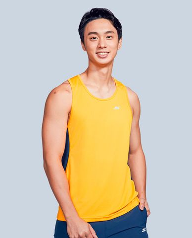  SKECHERS - Áo ba lỗ thể thao nam cổ tròn Urban Running 