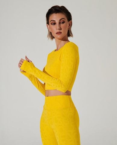  OLABEN - Áo tập luyện nữ 3D Classic Déese Fleur 