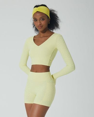  OLABEN - Áo tập luyện nữ tay dài Rosmerta 3D 