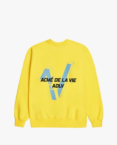  ADLV - Áo sweatshirt tay dài cổ tròn V Symbol Logo 
