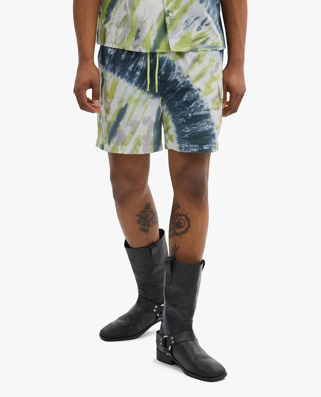 COACH - Quần short nam ngang gối phối họa tiết Tie Dye