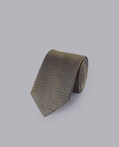  CHARLES TYRWHITT - Cà vạt nam lụa Stain Resistant Semi Plain Pattern 