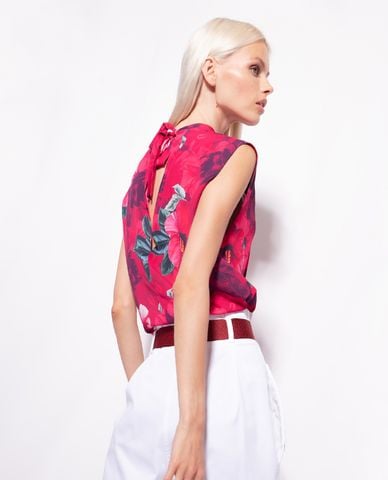  PINKO - Áo sát nách nữ cổ tròn Buffo 