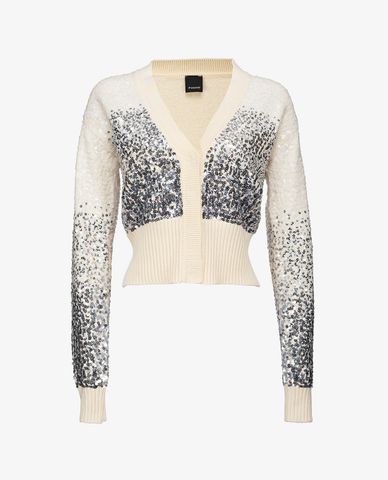  PINKO - Áo cardigan nữ cổ V tay dài Ibias 