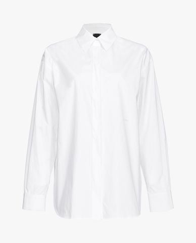  PINKO - Áo sơ mi cổ bẻ tay dài phối nút Bridport 