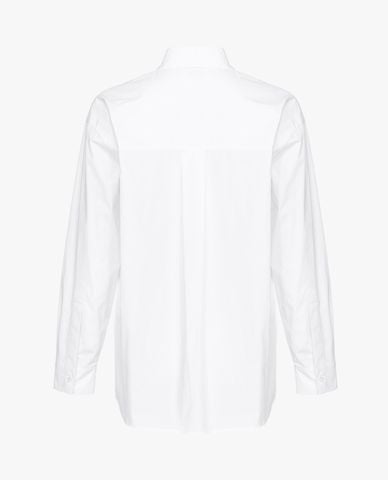  PINKO - Áo sơ mi cổ bẻ tay dài phối nút Bridport 