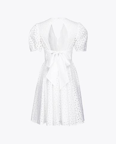  PINKO - Đầm xếp li cổ V nhấn eo Aureo 