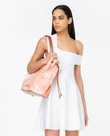  PINKO - Đầm mini phom ôm vai chéo Bletilla 