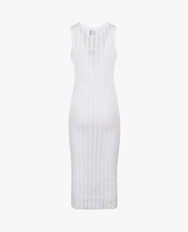  PINKO - Đầm sát nách midi phom ôm phối lưới Alemonia 