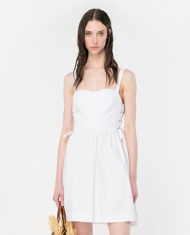  PINKO - Đầm hai dây mini phối dây rút Amazonia 