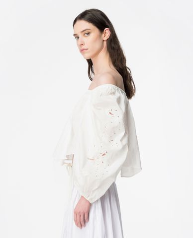  PINKO - Áo trễ vai nữ tay dài Eragon 