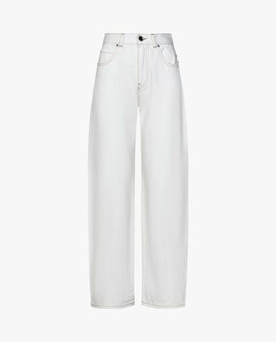  PINKO - Quần jeans nữ ống rộng cạp cao Eloise Egg 