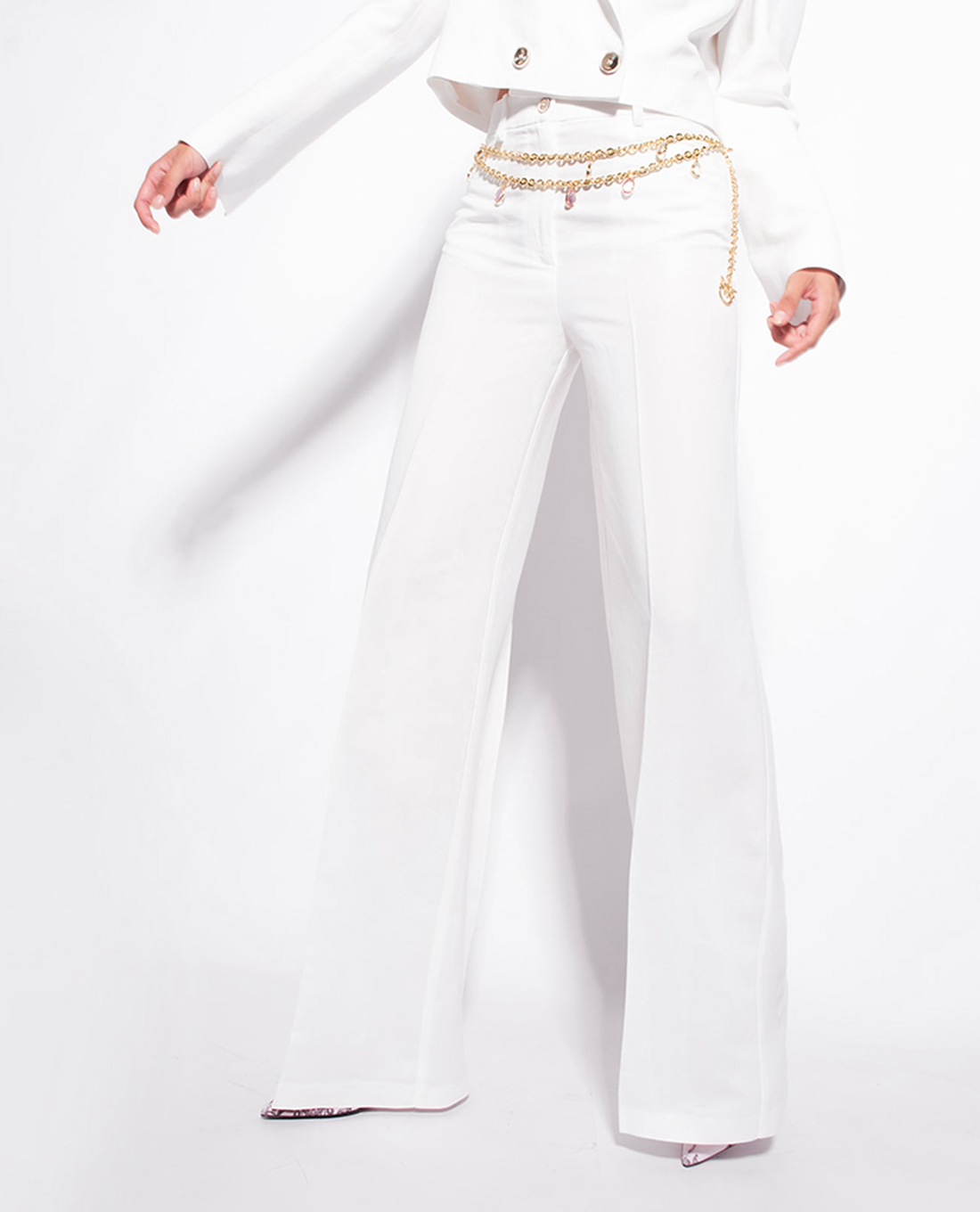 PINKO - Quần nữ ống rộng Puritano