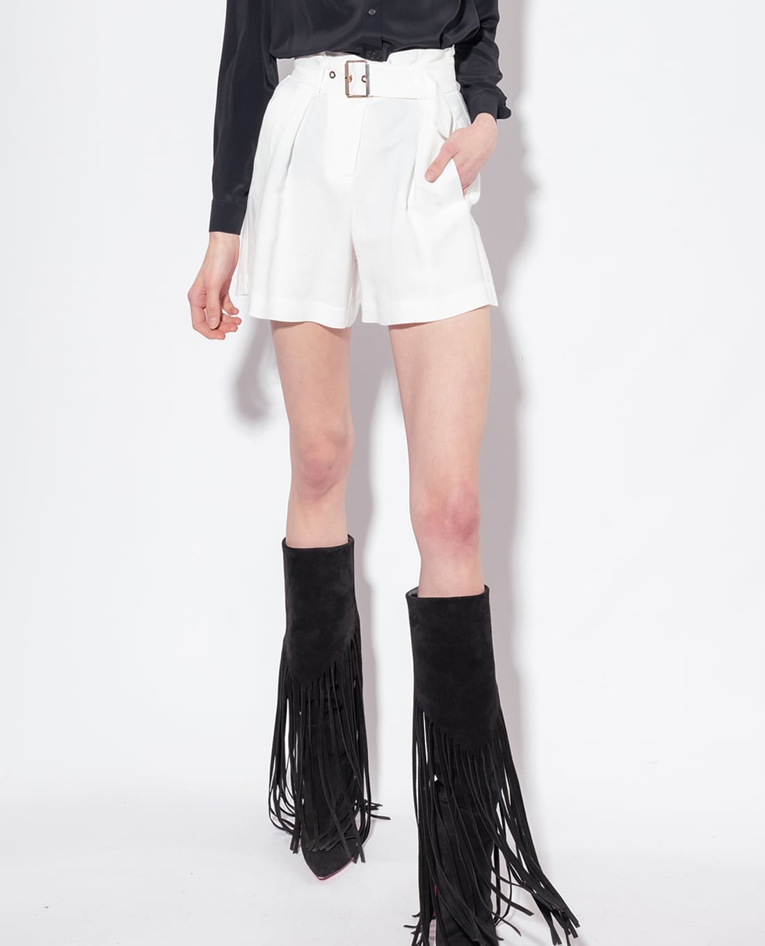 PINKO - Quần shorts nữ ống rộng Semplice