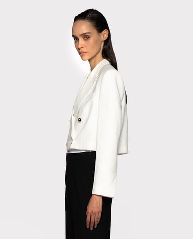  PINKO - Áo blazer nữ croptop tay dài Emancipato 