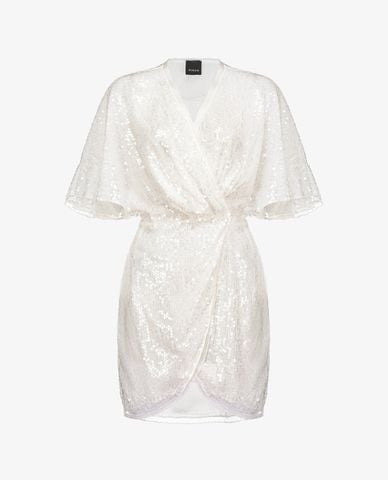  PINKO - Đầm mini cổ chữ V phom ôm thời trang 