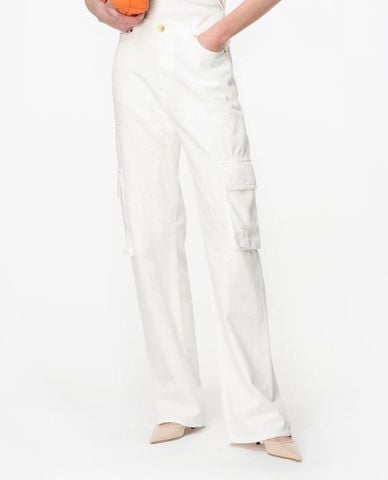  PINKO - Quần ống rộng phối túi hộp Caty 