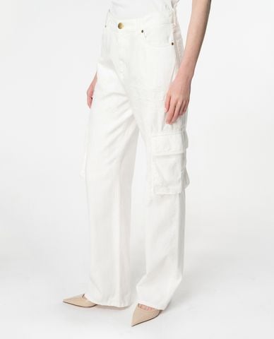  PINKO - Quần ống rộng phối túi hộp Caty 