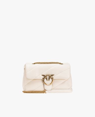  PINKO - Túi đeo chéo phom chữ nhật nắp gập chần bông Classic Love 