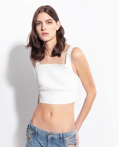  PINKO - Áo croptop nữ hai dây Rottofreno 