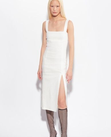  PINKO - Đầm hai dây midi xẻ tà nữ tính Amichevole 