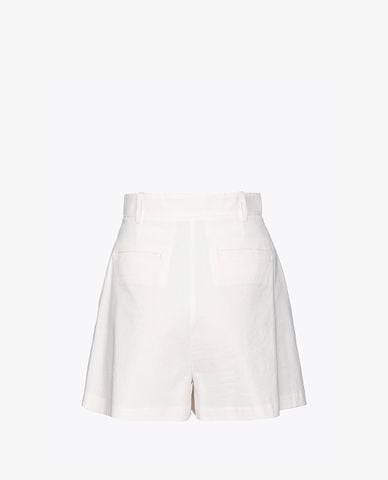  PINKO - Quần shorts nữ ống rộng lưng cao Sorridente 