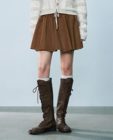  URBAN REVIVO - Chân váy chữ A mini hiện đại 