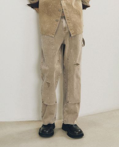  URBAN REVIVO - Quần jeans nam ống đứng thời thượng 