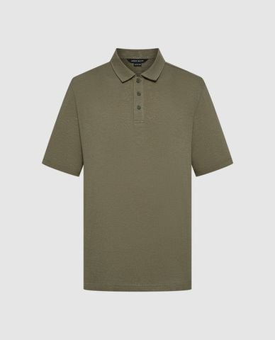  URBAN REVIVO - Áo polo nam cổ bẻ tay ngắn Button Half Placket 