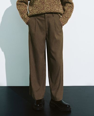  URBAN REVIVO - Quần nữ ống rộng thanh lịch Regular 