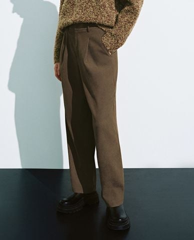  URBAN REVIVO - Quần nữ ống rộng thanh lịch Regular 