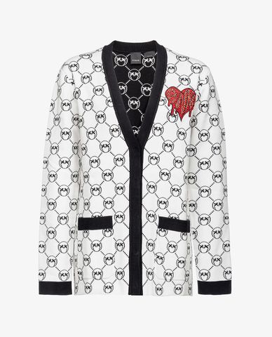  PINKO - Áo cardigan nữ cổ V tay dài Tecnezio 