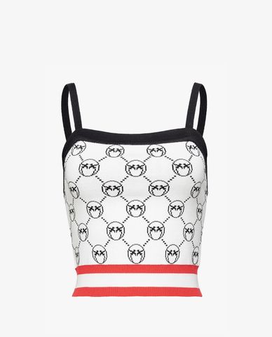  PINKO - Áo dệt kim nữ hai dây Alluminio 