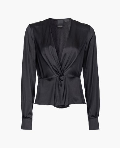  PINKO - Áo kiểu nữ cổ V tay dài Baradero 