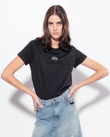  PINKO - Áo thun nữ cổ tròn tay ngắn Bussolotto 