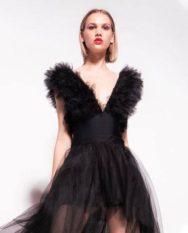  PINKO - Bodysuits sát nách cổ V Elba 